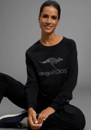 KangaROOS Sweatshirt, Langarm, figurumspielender Schnitt, mit Print, Rundhalsausschnitt