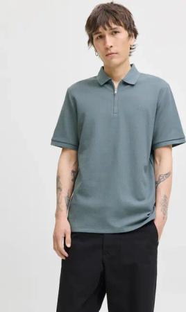 Jack & Jones Poloshirt "JJEAUSTIN ZIP POLO SS NOOS", mit Polokragen