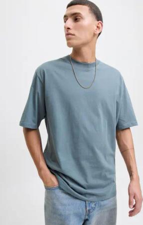 Jack & Jones Oversize-Shirt "JJEBRADLEY Oversize T-Shirt mit klassischem Rundhalsausschnitt", mit gekämmten Jersey