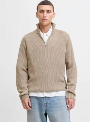 Jack & Jones Troyer "JJPANNEL KNIT HALF ZIP AW25"