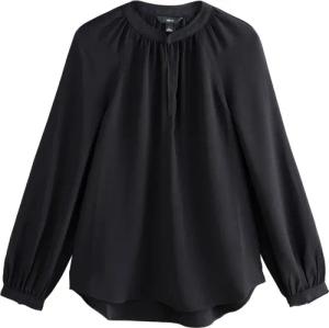 Next Langarmbluse Langärmelige Bluse mit V-Ausschnitt
