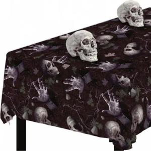Horror-Shop Dekoobjekt Düstere Halloween Friedhof Tischdecke