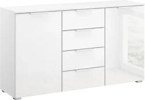 rauch Schubkastenkommode "Sideboard Kommode Kombikommode KOLUNA mit Glasfront", (Breite 120 cm inkl. Soft-Close-Funktion), vier große Schubladen, mit insgesamt 4 Einlegeböden MADE IN GERMANY
