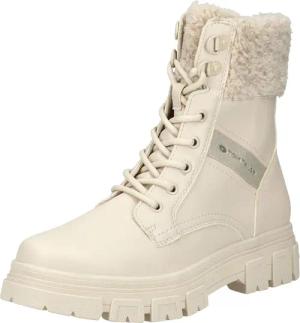 TOM TAILOR Schnürstiefelette "Tom Tailor Stiefelette Lederimitat/Textil"