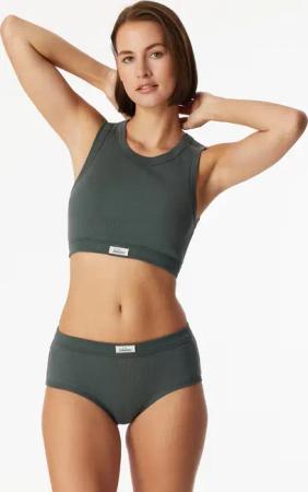 Panty Feinripp dunkelgrün - Revival Paula 36