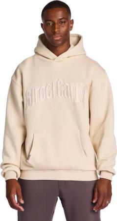 Street Cartel Trillo Herren Kapuzenpullover - Weiß - Größe L - Baumwoll-Fleece