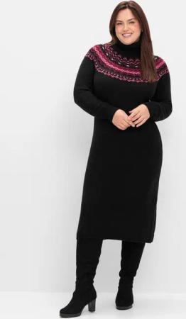 Sheego Strickkleid Strickkleid