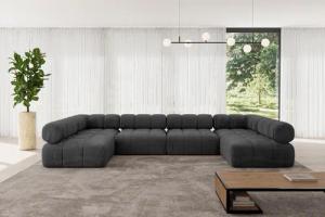 ALTDECOR Wohnlandschaft Garvo-U2, Corner Sofa U-Form