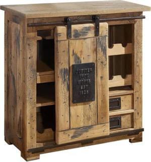 Massivmoebel24 Kommode (Weinkommode Mango 80x40x82 natur
