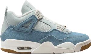 Jordan Air Jordan 4 Retro Tex Worn Blau Damen Weiß