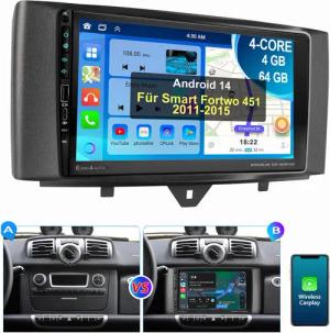 ESSGOO Für Smart Fortwo 451 2011-2015