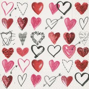 HOME FASHION Papierserviette 20 Servietten Cupids