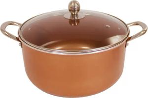 Starlyf Kochtopf Copper Pan Casserole, Aluminium,