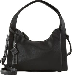 TOM TAILOR Damen TTASPEN M Beuteltasche mit abnehmbarem Logo-Anhänger, schwarz, Uni, Gr. ONESIZE
