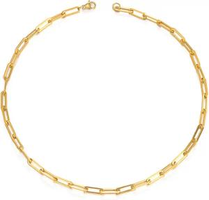KARMA Edelstahlkette Halskette Damen Edelstahl Gold