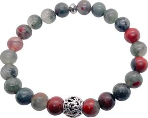 Steinfixx® Perlenarmband Edelsteinarmband afrikanischer Blutstein -