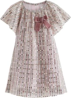 Next Paillettenkleid Party-Kleid mit Flügelärmeln und