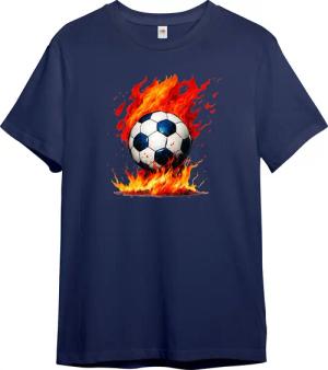 PAULGOS T-Shirt Kinder T-Shirt, Brennender Fußball