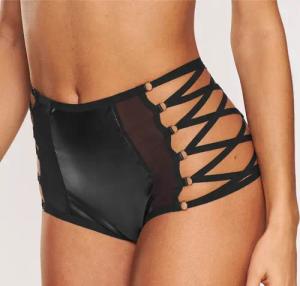 PETITE FLEUR GOLD High-Waist-Slip Damen schwarz Gr.44/46