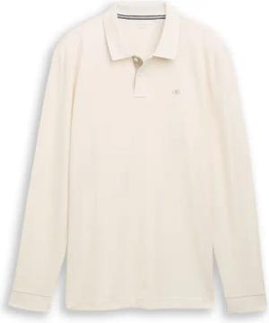 TOM TAILOR Herren Longsleeve Piqué Poloshirt, braun, Uni, Gr. XL