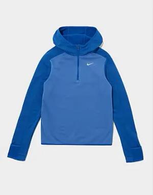 Nike Performance 1/2 Zip Hoodie Junior, Blau