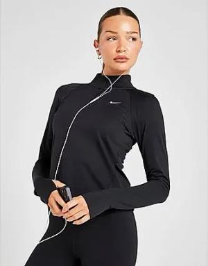 Nike Running Tempo 1/4 Zip Top Damen - Damen, Schwarz