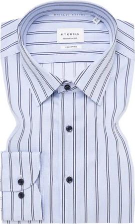 MODERN FIT Hemd in blau gestreift