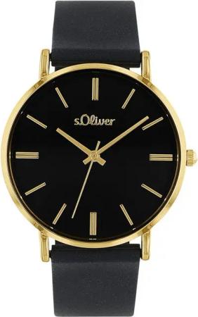 s.Oliver Quarzuhr 2038373, Armbanduhr, Damenuhr, analog, Silikonarmband