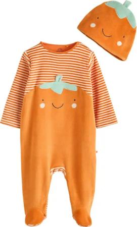 Next Schlafoverall Baby-Schlafanzug aus Velours für
