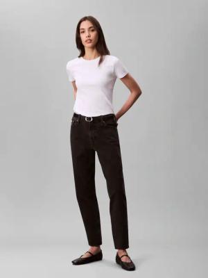 Calvin Klein Jeans Mom-Jeans "NEW MOM JEAN", mit Markenlabel am Bund