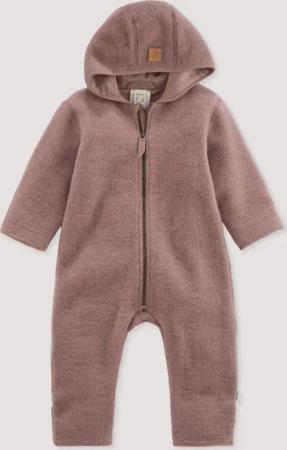 hessnatur Baby Wollfleece Overall aus Bio-Merinowolle - lila - Größe 98