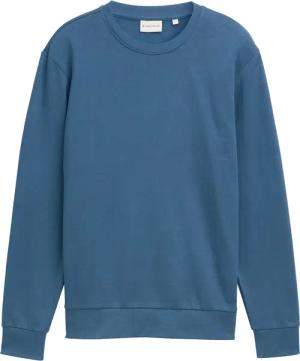 TOM TAILOR Herren Basic Sweatshirt in Unifarben, blau, Uni, Gr. L