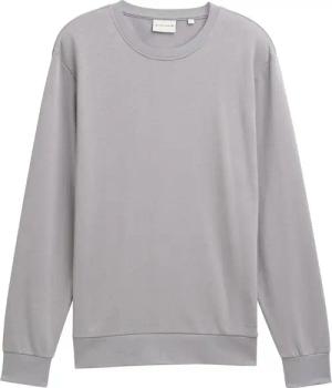 TOM TAILOR Herren Basic Sweatshirt in Unifarben, grau, Uni, Gr. XL