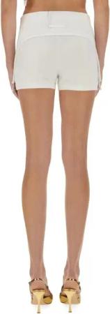 Jean Paul Gaultier - "The Garter" Mini Shorts - Größe M - weiß