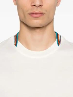 Paul Smith - White Crew Neck T-Shirt - Größe M - weiß