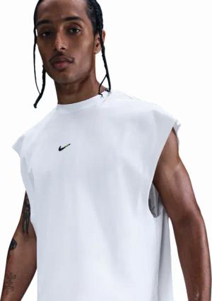 Nike Df Herren Schutzwesten - Weiß - Größe M - Baumwoll-Jersey