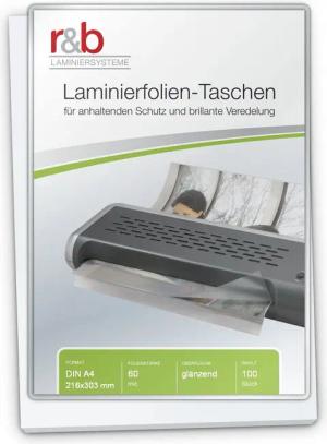 r&b Laminiersysteme Schutzfolie Laminierfolien A4 (216