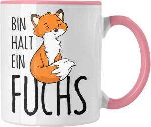 Trendation Tasse Tasse mit Fuchs-Motiv Geschenk