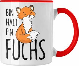 Trendation Tasse Tasse mit Fuchs-Motiv Geschenk