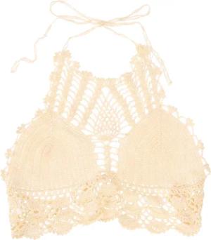 Guru-Shop T-Shirt Häkeltop, Bikinitop, Strandtop -