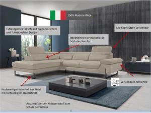 Egoitaliano Ecksofa Queenie, extravagantes Sofa mit