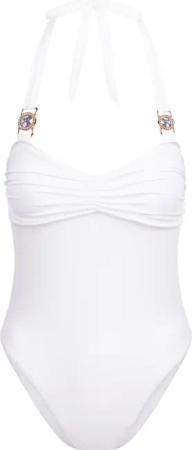 Moda Minx Badeanzug "Amour Rouched", (1 St.), mit tollem Steinbesatz
