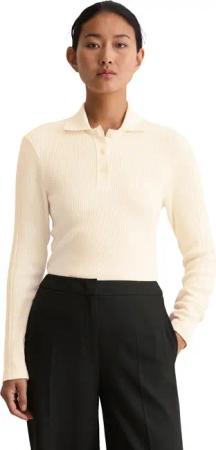 Marc OPolo Langarm-Poloshirt "aus Organic Cotton Jersey"