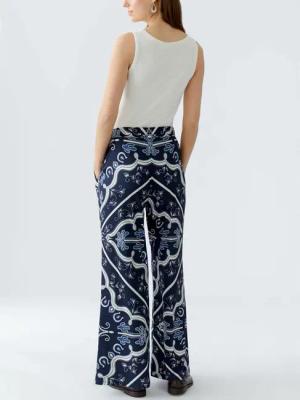 Oui - Marlenehose - Größe 36 DAMEN - blau