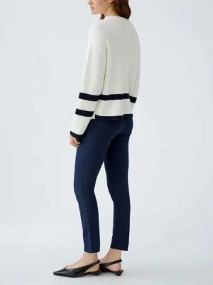 Oui - Pullover VINIAH - Größe 42 DAMEN - blau