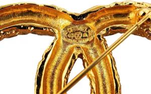 Chanel Halskette - 1993 Gold Plated CC Fringe Brooch - Gr. unisize - in Gold - für Damen