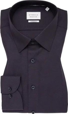 MODERN FIT Dynamic Cotton in plum strukturiert