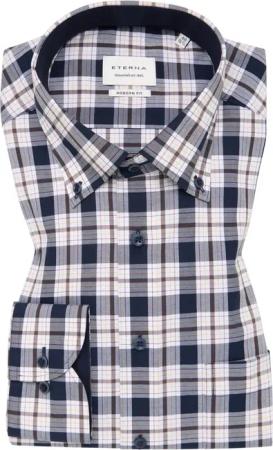 MODERN FIT Hemd in navy kariert