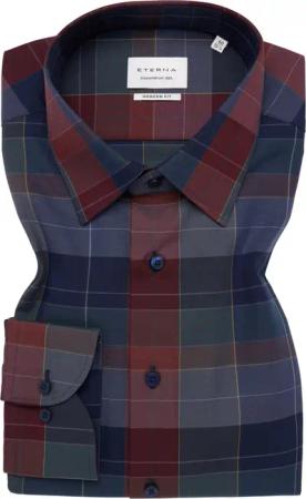 MODERN FIT Hemd in navy kariert