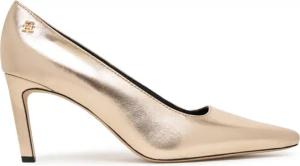 Tommy Hilfiger High Heels Logo Metallic Pump Slanted Hl FW0FW08994 Goldfarben